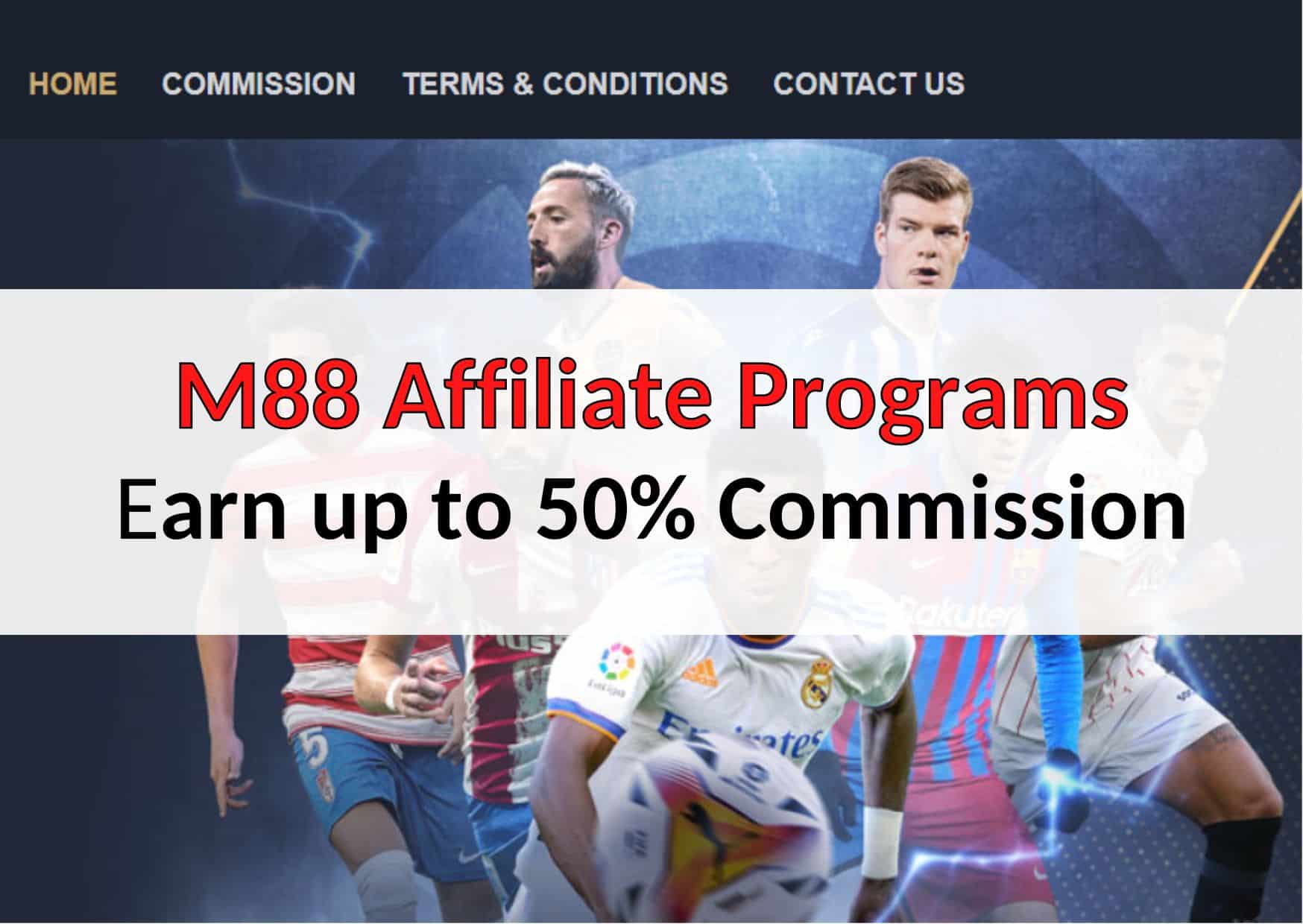 m88 mansion betting gambling site affiliate program 50 commission