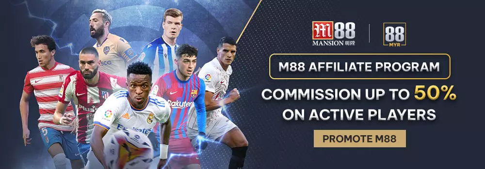 m88 affiliate program get 50% commission referral players