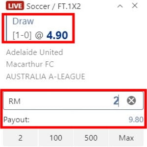 M88 football betting example2