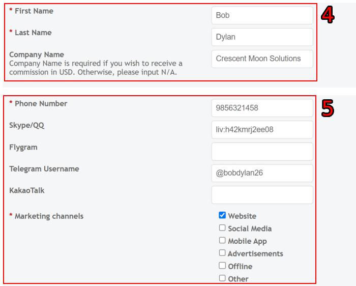 m88 affiliate register signup form 01