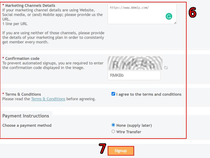 m88 affiliate register signup form 02