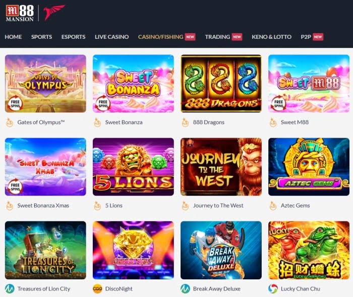 m88 games online slot machines malaysia