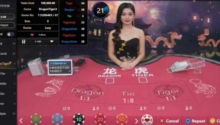 m88 live casino game dragon tiger