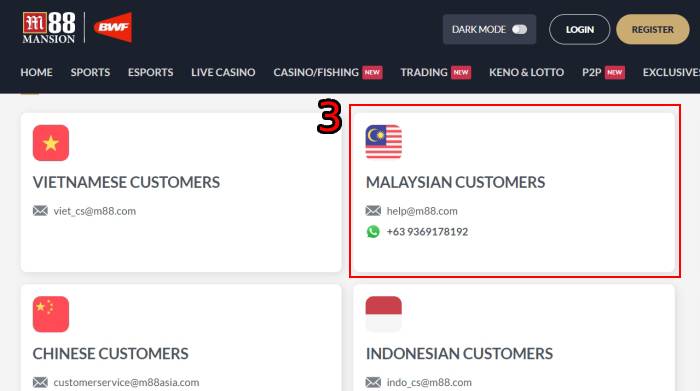 m88 live chat help customer care contact us email whatsapp