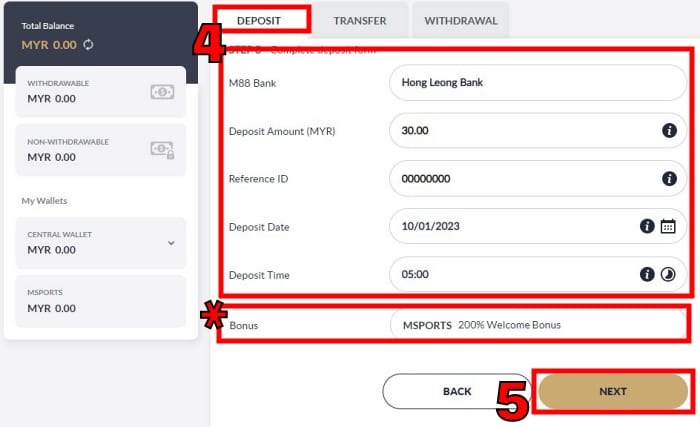 m88 promotion register bonus claim