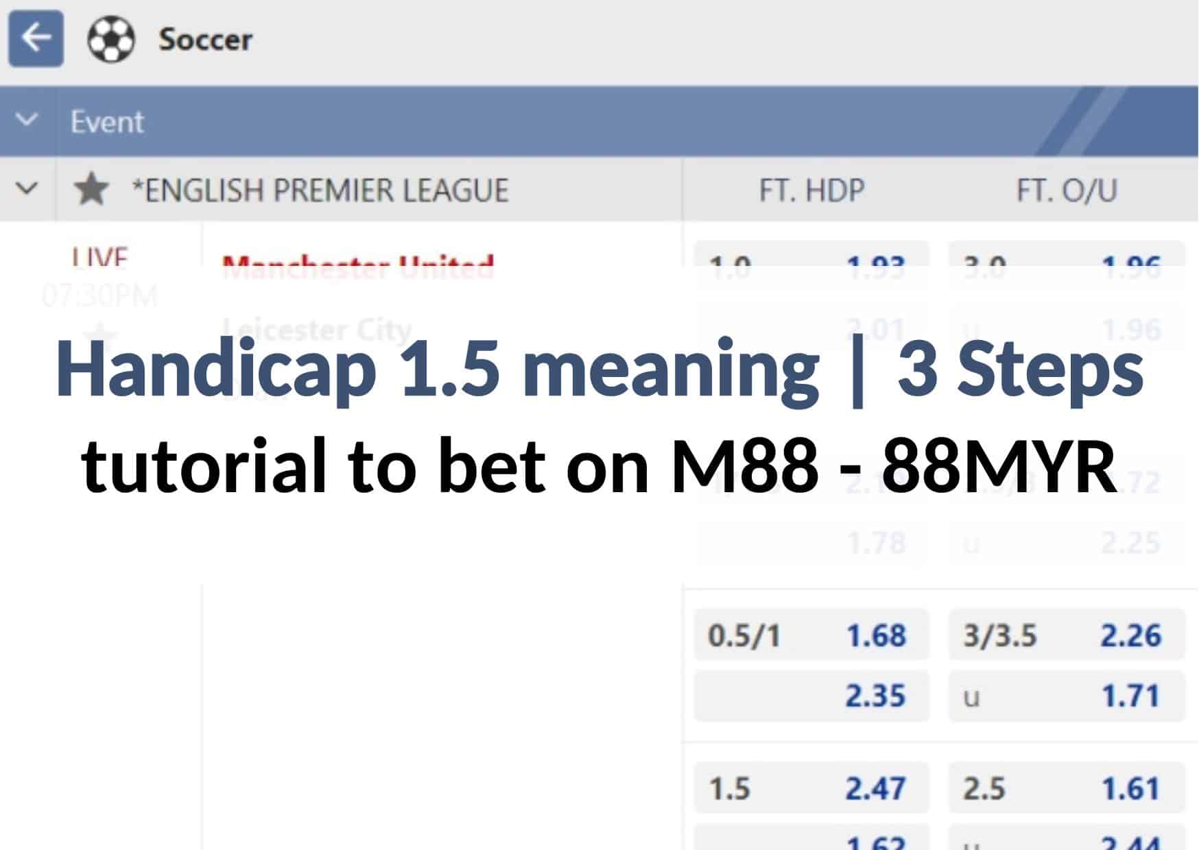 Match Handicap Meaning Football At Phoebe Hercus Blog