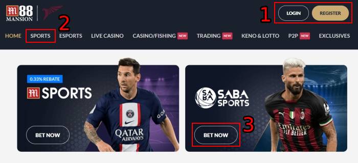 m88 handicap 1 betting saba sportsbook rm2 minimum bet