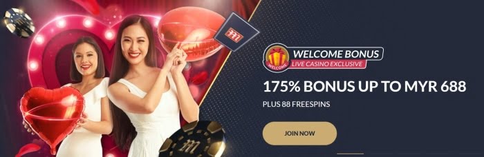 m88 promotions welcome bonus live casino rm688 1