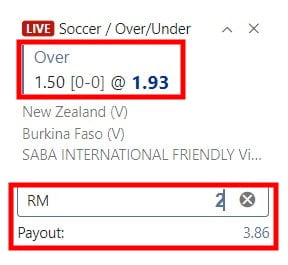 over under 1.5 goals meaning in football over