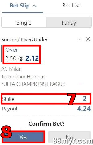 what Over under 2.5 means betting guide step 3