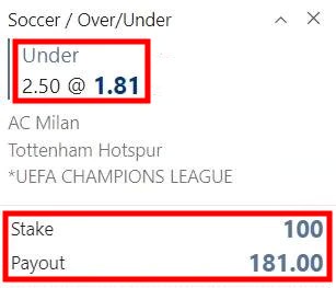 what Over under 2.5 means explained odds 2