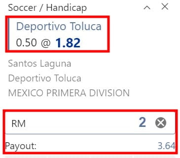 handicap betting 0 1 advantage in goals
