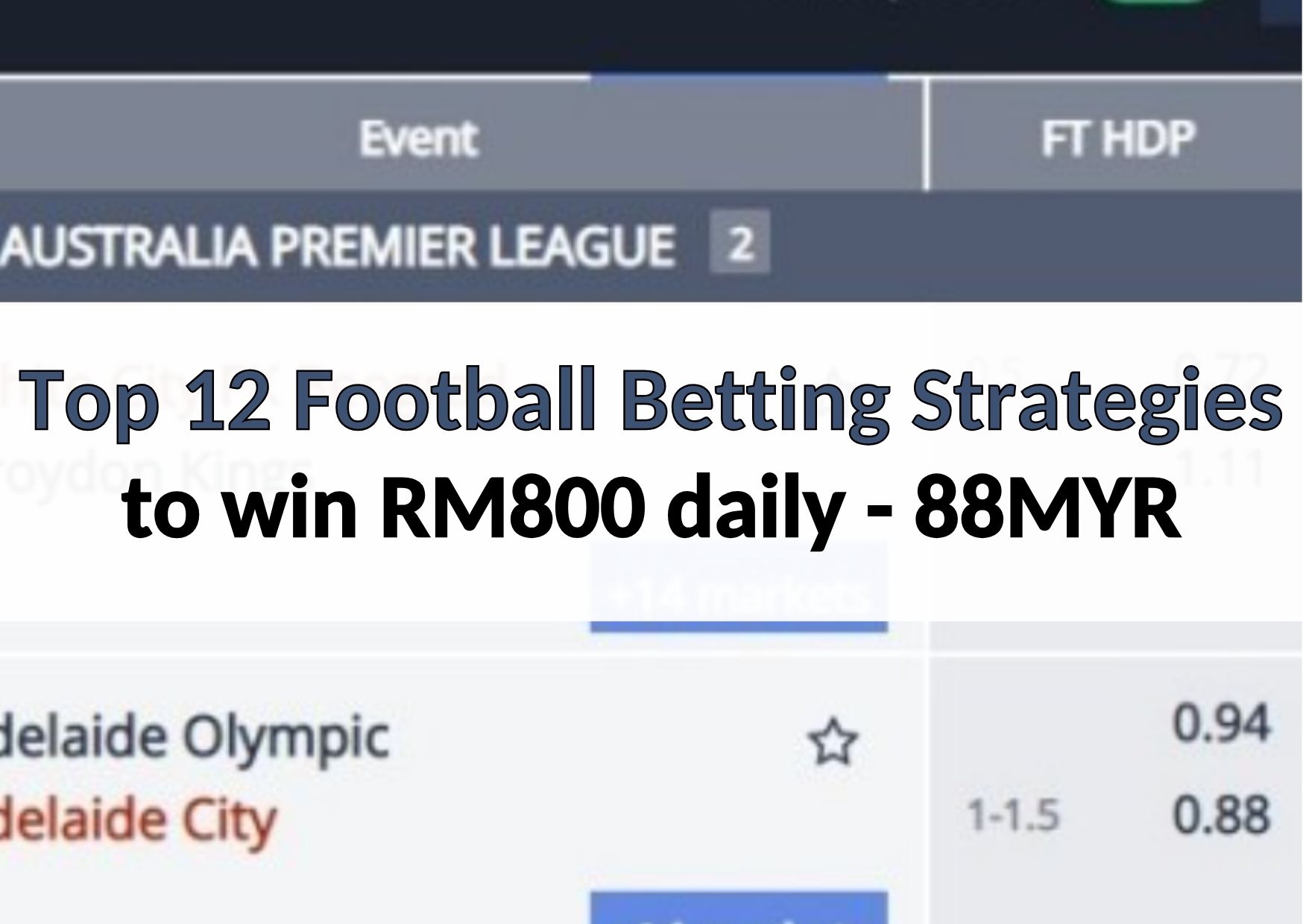 12 football betting strategies