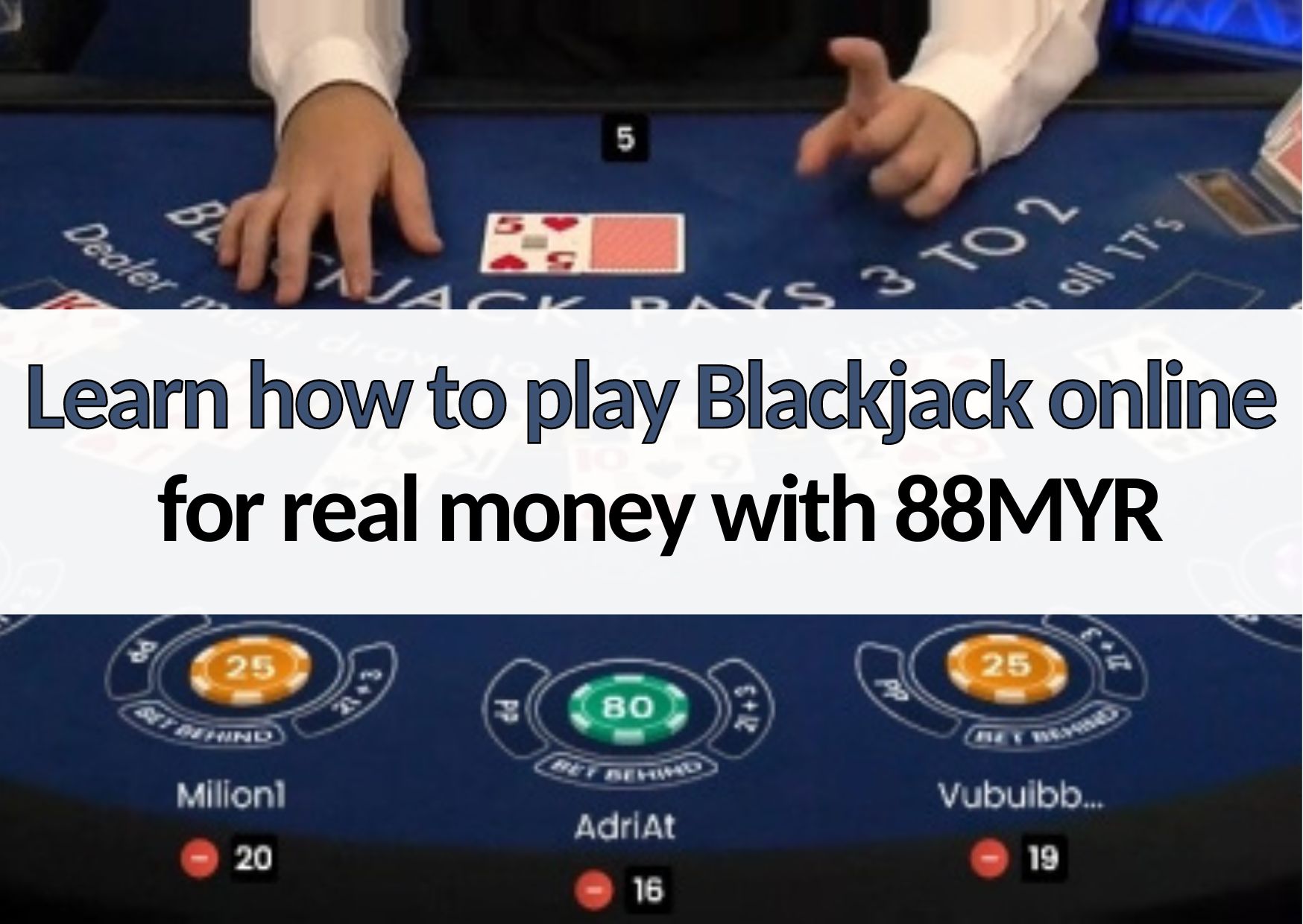 88myr learn how to play m88 blackjack online