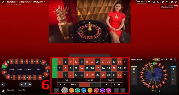 roulette live casino how to play online