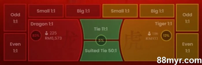 how to play dragon tiger online betting options