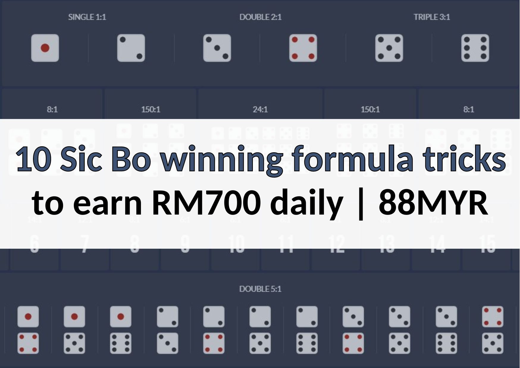 sic bo winning formula