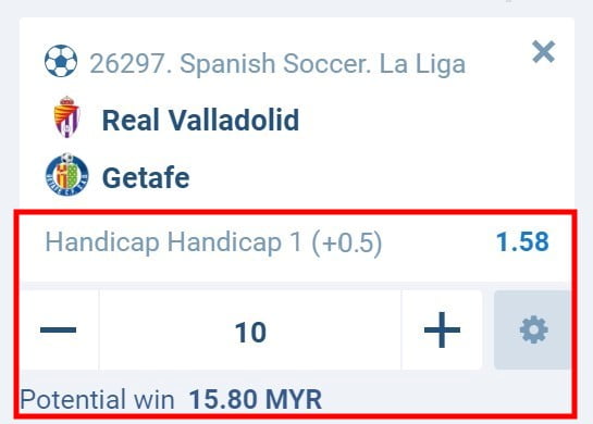 1xbet what does 0.5 handicap mean outcome 1