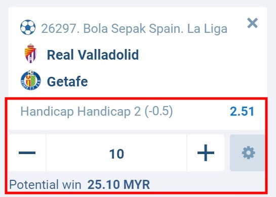 1xbet what does 0.5 handicap mean outcome 2