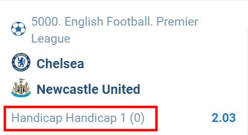what is handicap 0 in football betting explained example 1