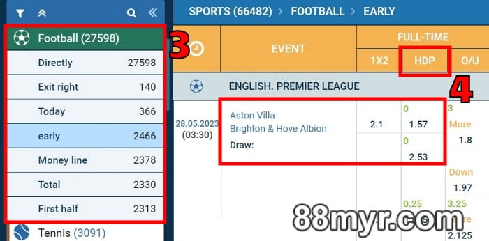 what is handicap 0 in football betting explained step 2
