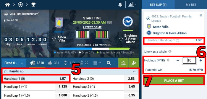 what is handicap 0 in football betting explained step 3