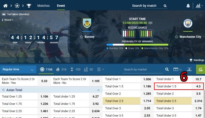 1xbet over under 1.5 betting total full time betting option in sportsbook (1)