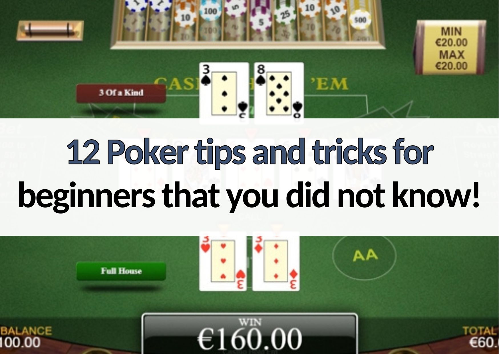 poker tips and tricks for beginners