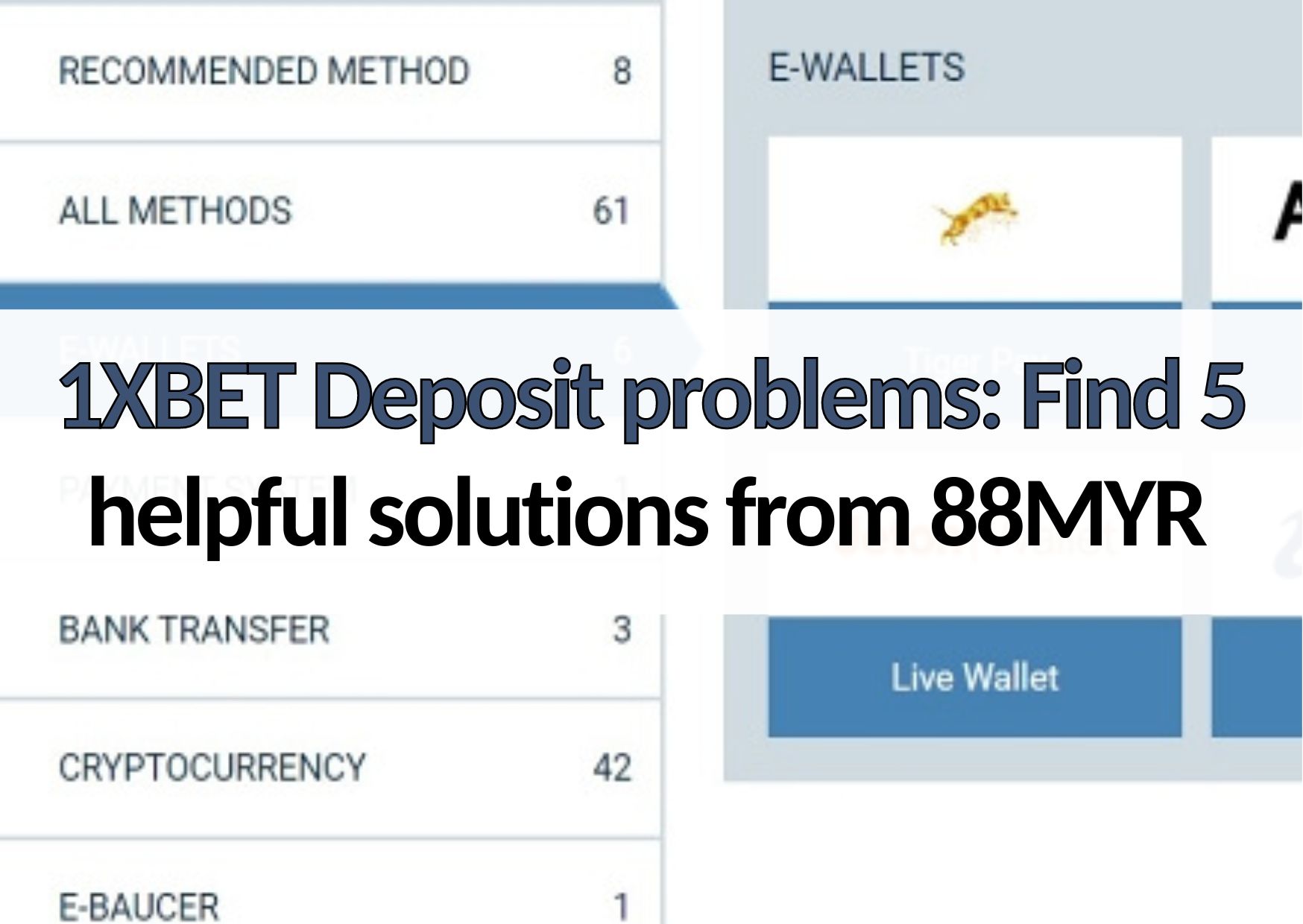 1xbet deposit problems solution by 88myr