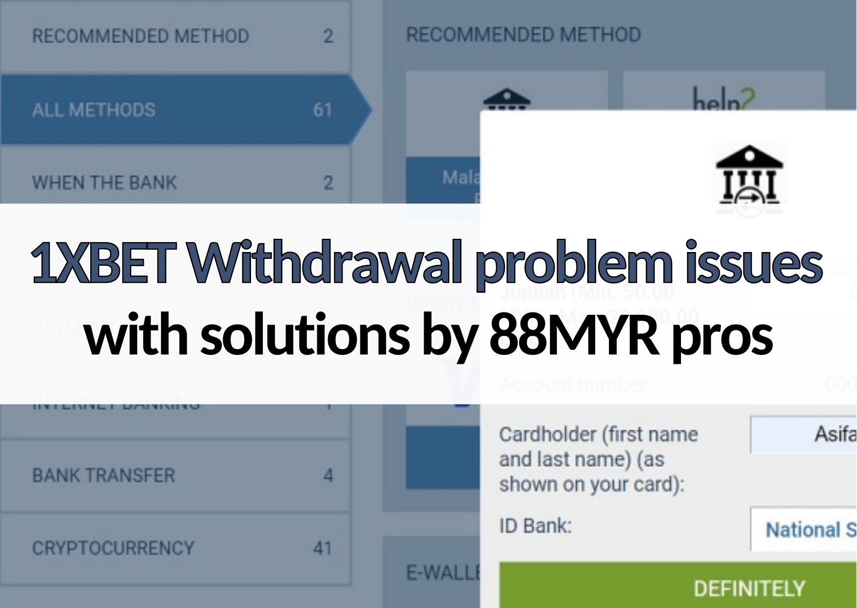 88myr 1xbet withdrawal problems issues and solutions