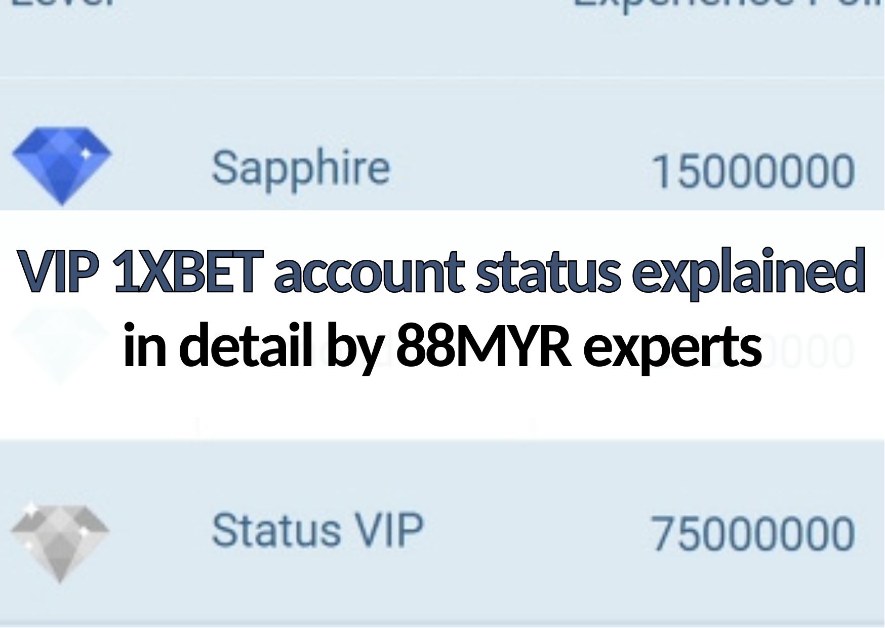 vip 1xbet account status 88myr