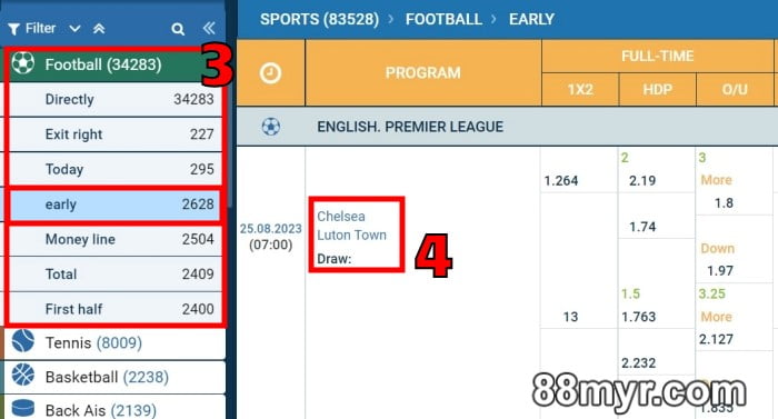 1xbet 88myr 1xbet double chance betting tutorial guide step 2