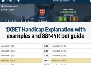 1xbet 88myr 1xbet handicap explanation tutorial