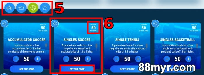 1xbet 88myr 1xbet referral code how to get promo code step 2