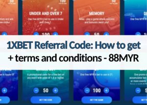 1xbet 88myr referral code