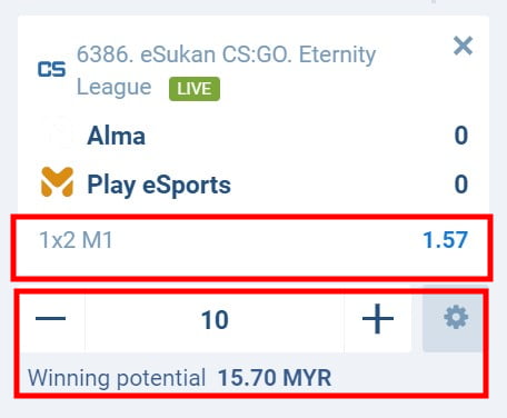 1xbet esports review by 88myr with betting odds tutorial team 1
