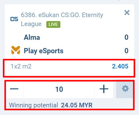 1xbet esports review by 88myr with betting odds tutorial team 2