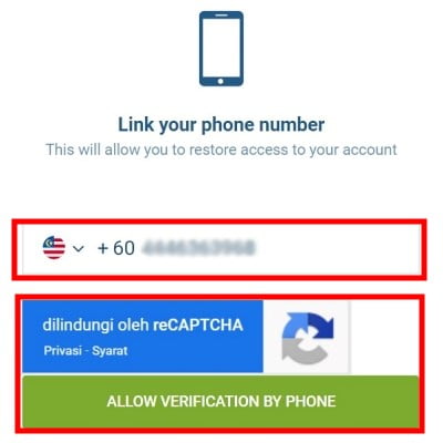 88myr how to verify 1xbet account link phone number