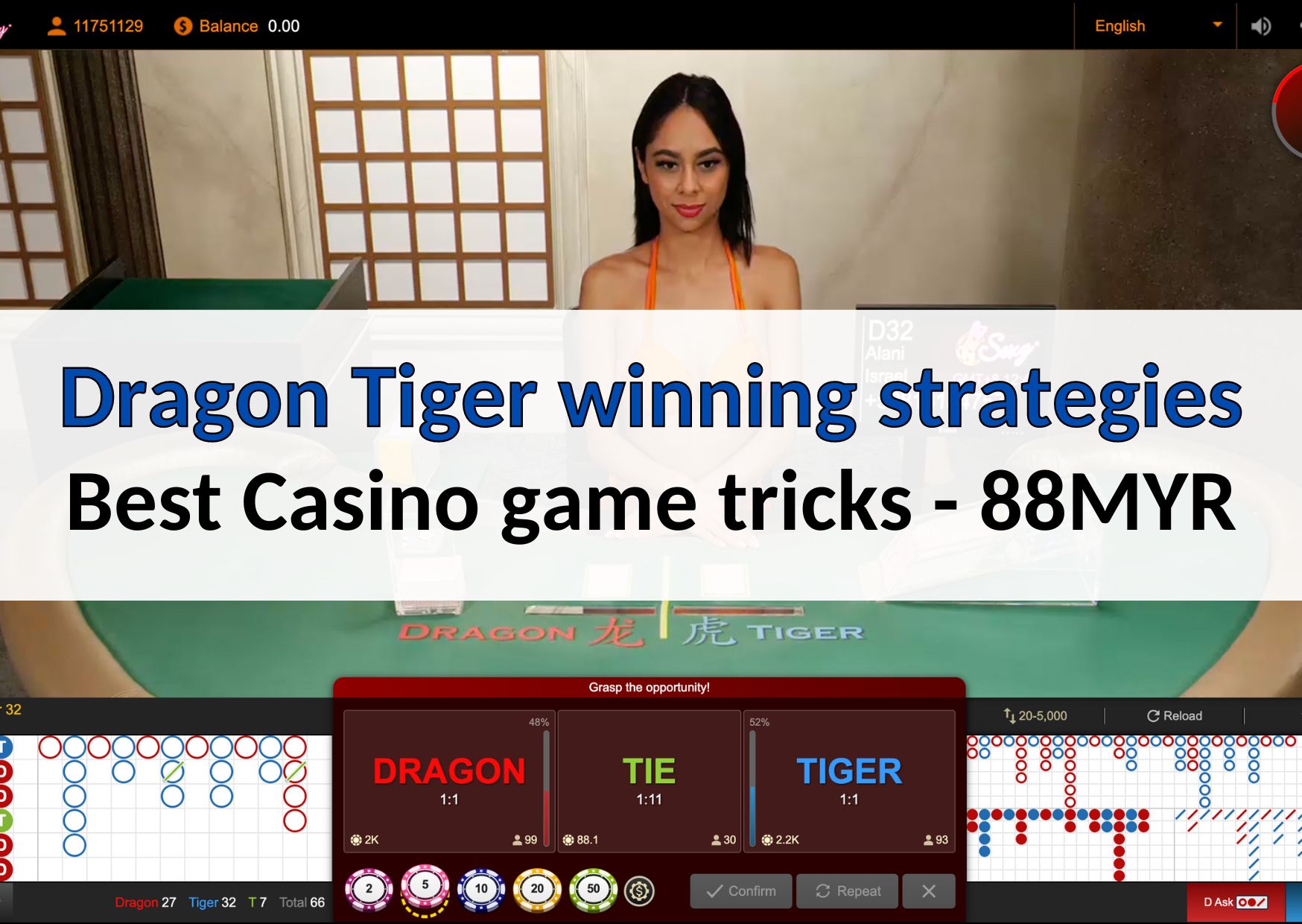 10 Dragon Tiger winning strategies | Best Casino game tricks
