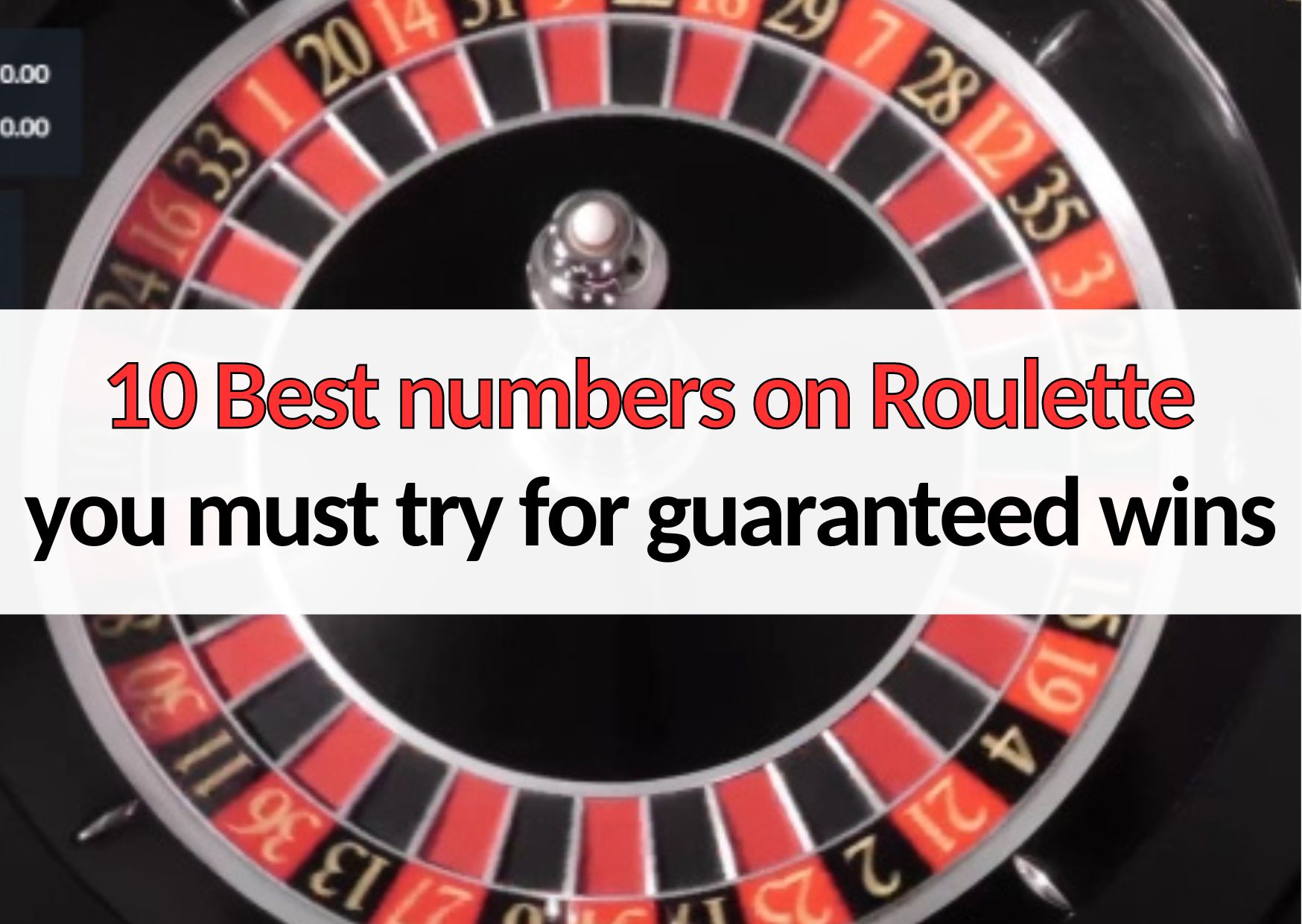 88myr 10 best numbers on roulette you must try for guaranteed wins
