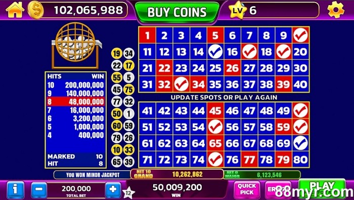 online keno games for real money jackpot keno