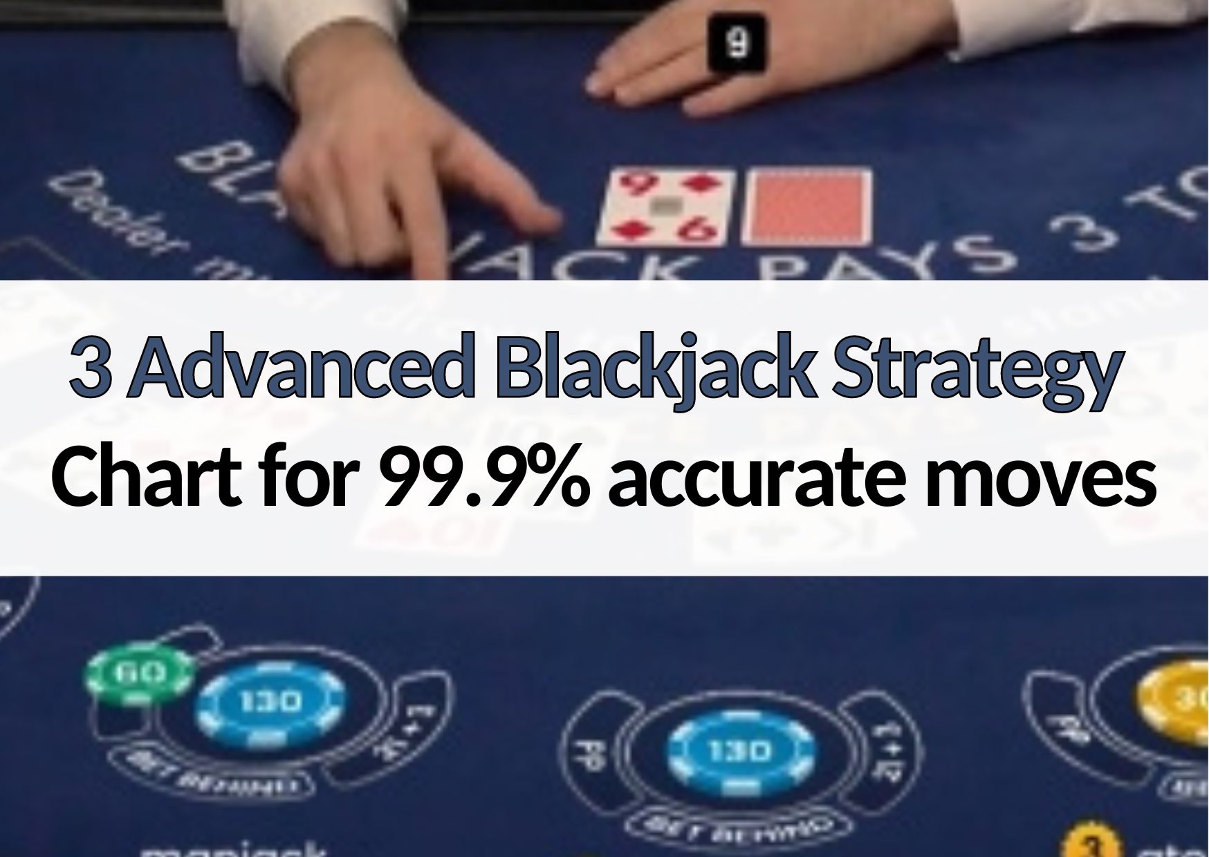 3 advanced blackjack strategy chart to make accurate moves