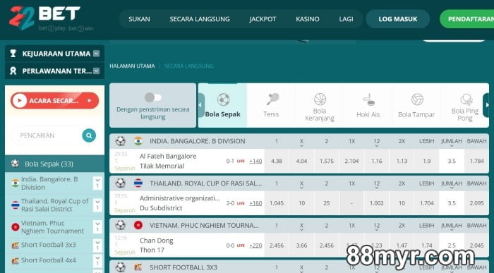 best football betting sites malaysia best soccer sites online 22BET malaysia