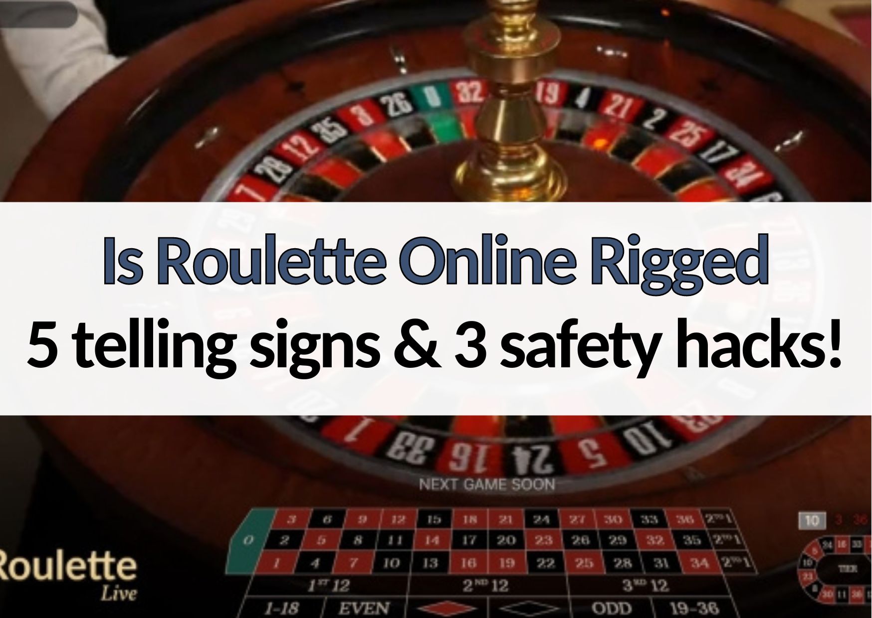 is roulette online rigged know telling signs and safety hacks