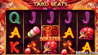 how to play M88 Slot online taiko beats