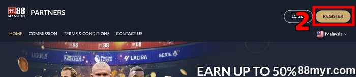 m88 affiliate program step 2