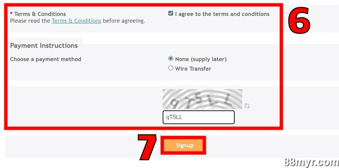 m88 affiliate program step 6