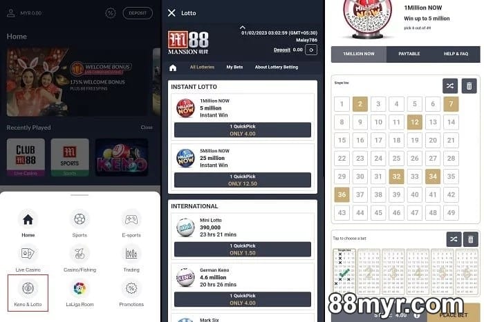 m88 mobile app apk keno and lottery online