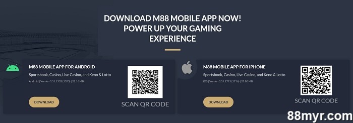 m88 mobile app for android and ios