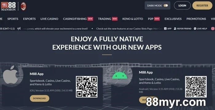 m88 mobile app install download